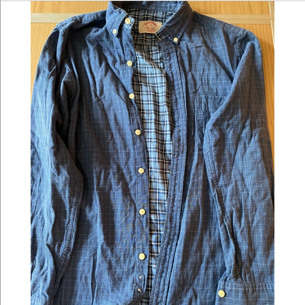 Blue Plaid Brooks Brothers Men’s Button Down Shirt